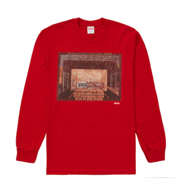 Supreme Martin Wong Attorney Street L/S Tee Red