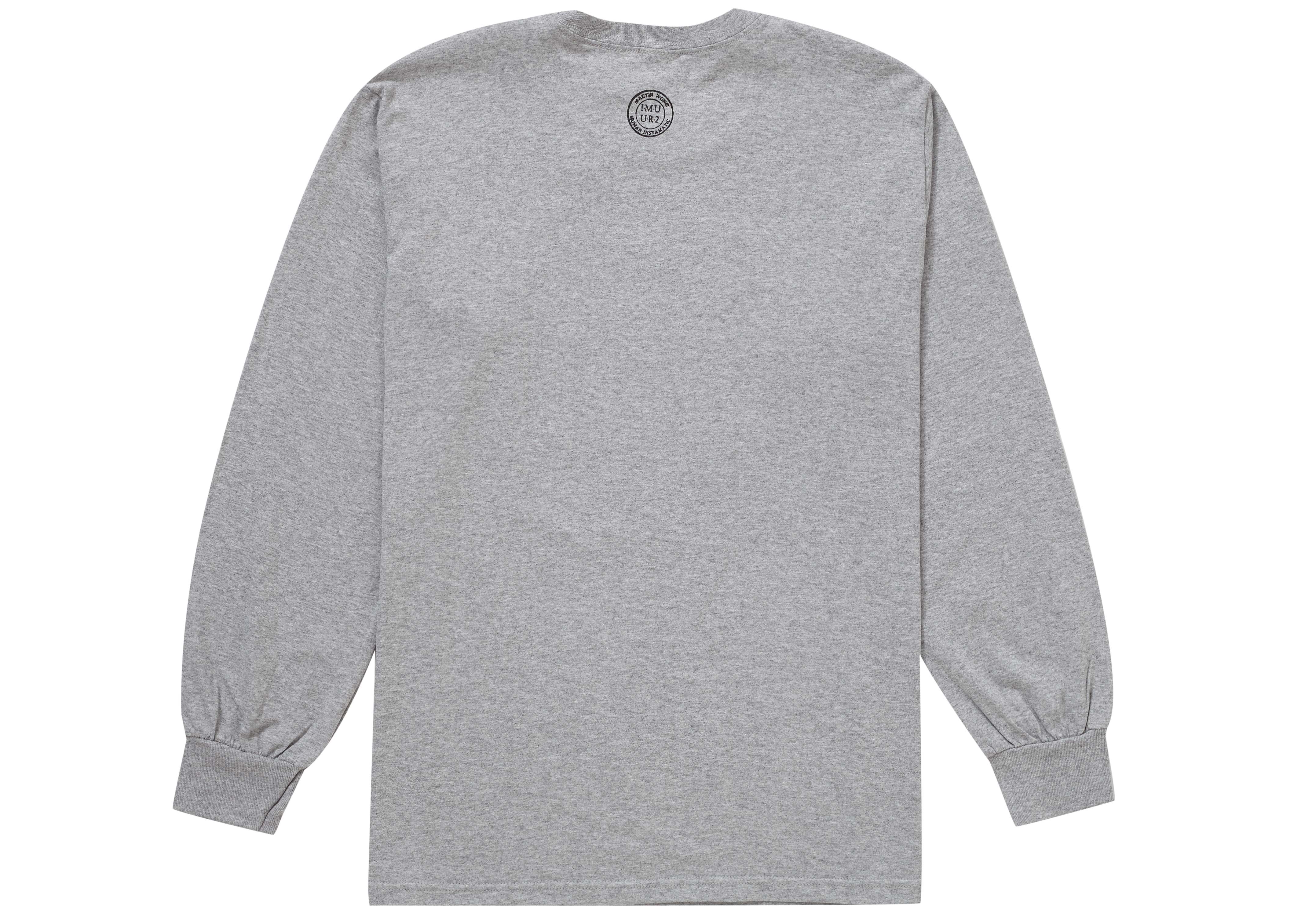 Order Baju Lengan Panjang Supreme Martin Wong Attorney Street Heather Grey