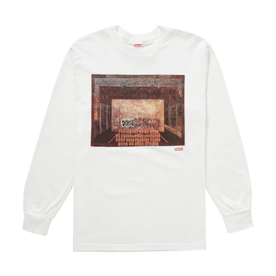 Supreme Martin Wong Attorney Street L/S Tee White