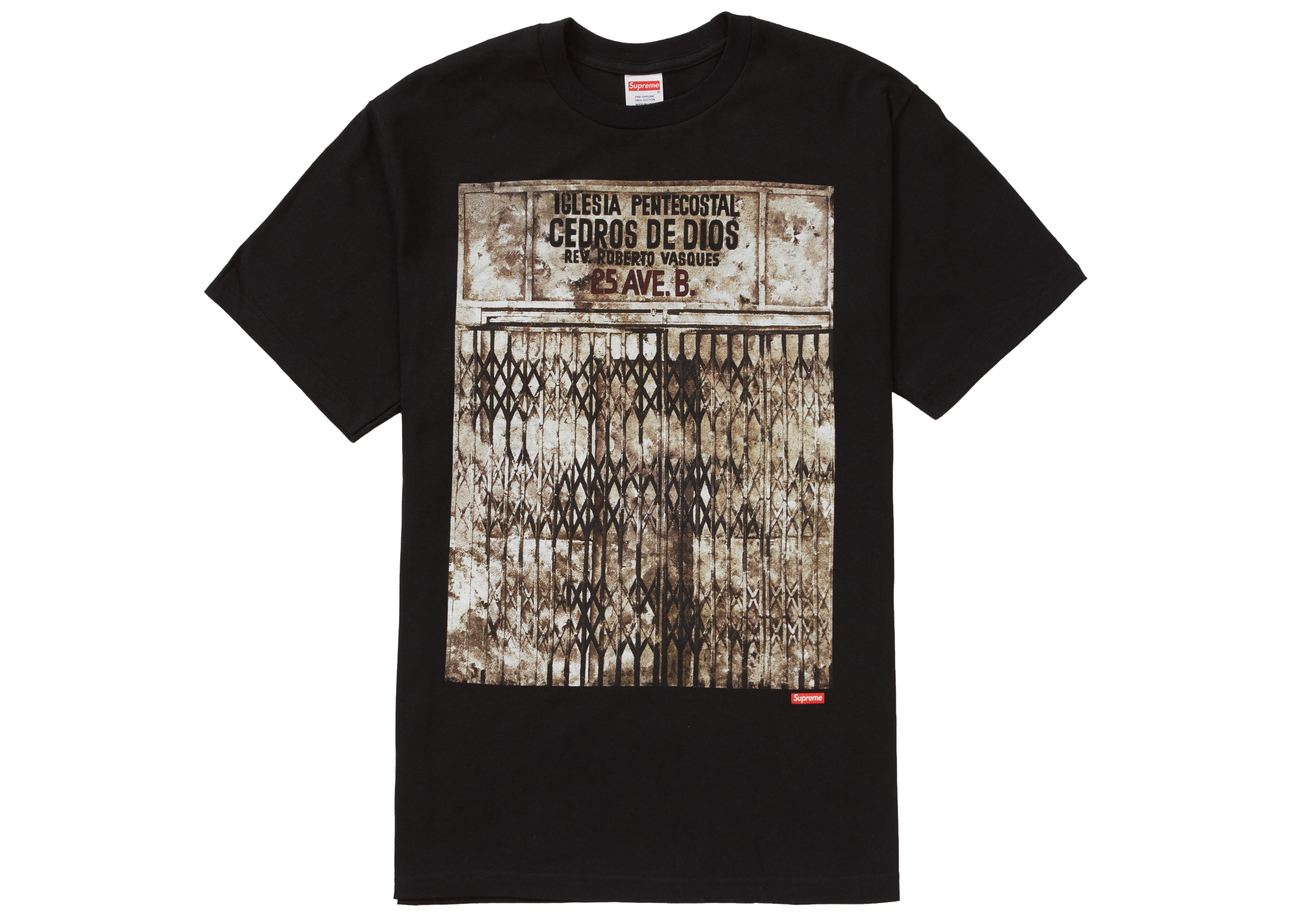 Buy Supreme Martin Wong Kaos Iglesia Pentecostal Hitam