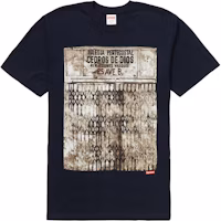 Supreme Martin Wong Iglesia Pentecostal Tee Navy