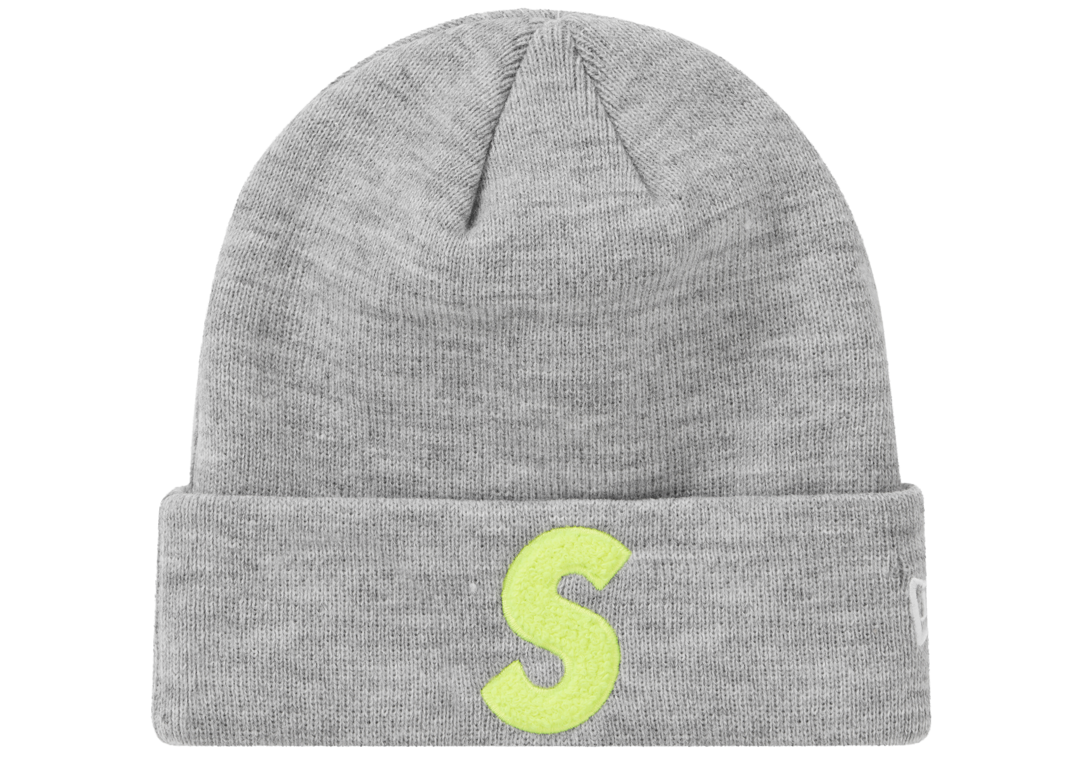 Supreme New Era S Logo Beanie (FW 19) Heather Grey - Novelship