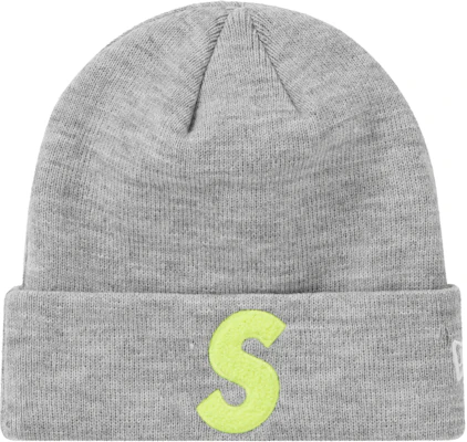 Supreme New Era S Logo Beanie (FW 19) Heather Grey Buy Supreme New Era S Logo Beanie (FW 19) Heather Grey