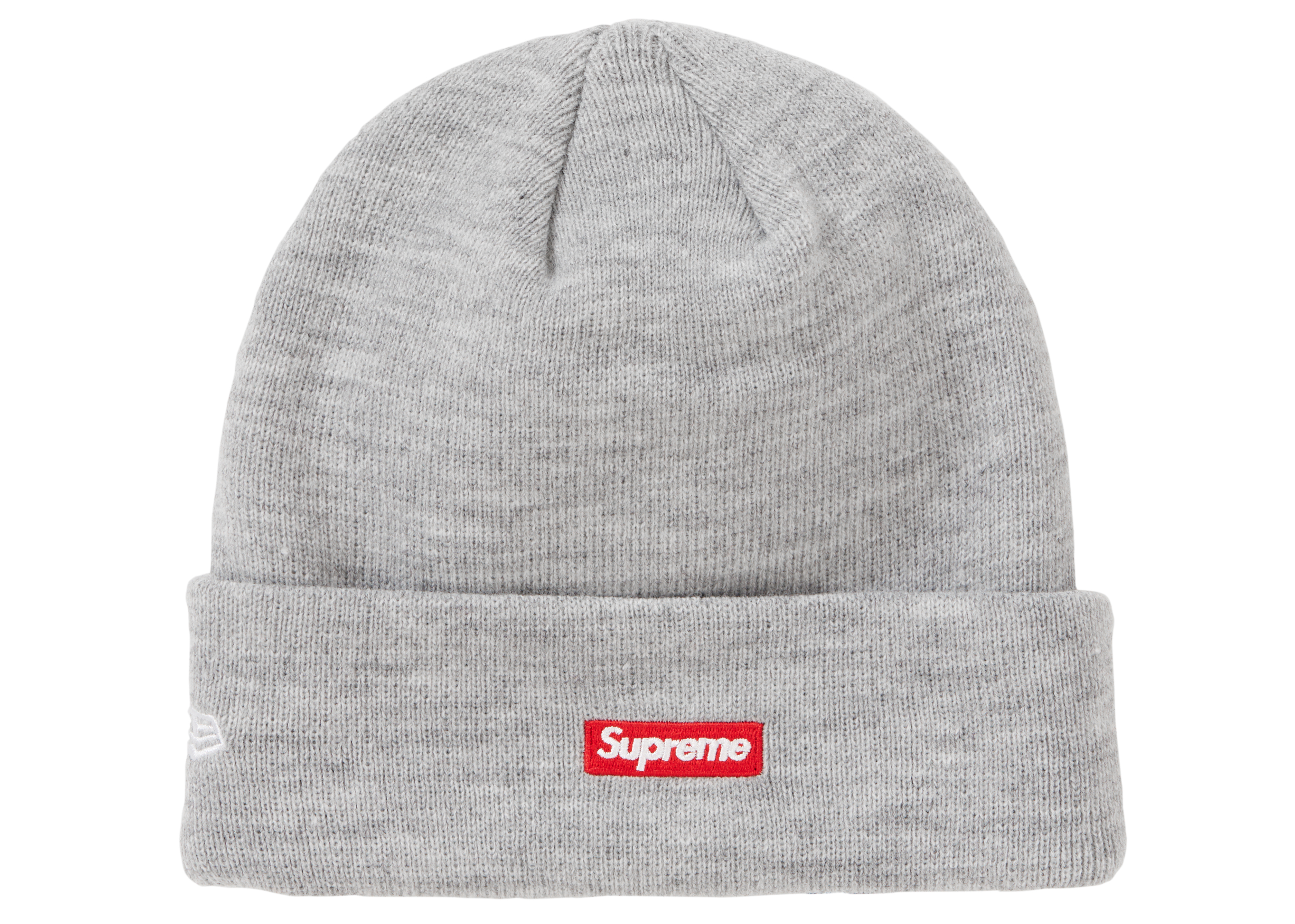 Order Supreme New Era S Logo Beanie (FW 19) Heather Grey