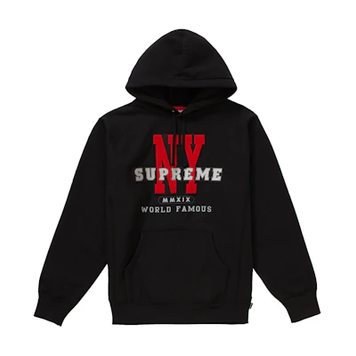 Supreme NY Hooded Sweatshirt Black