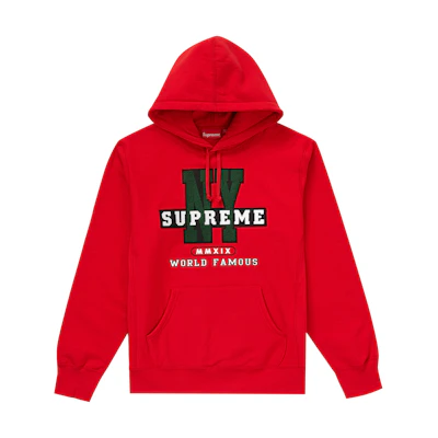 Supreme NY Hooded Sweatshirt Red