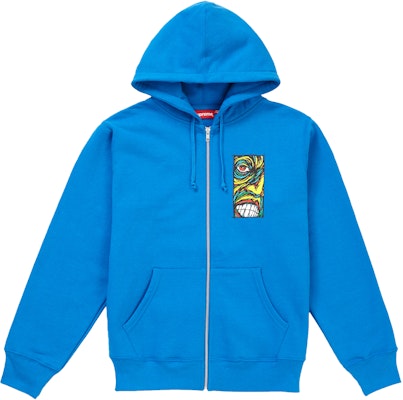 Supreme Disturbed Hoodie Zip Up Biru Terang Buy Supreme Disturbed Hoodie Zip Up Biru Terang