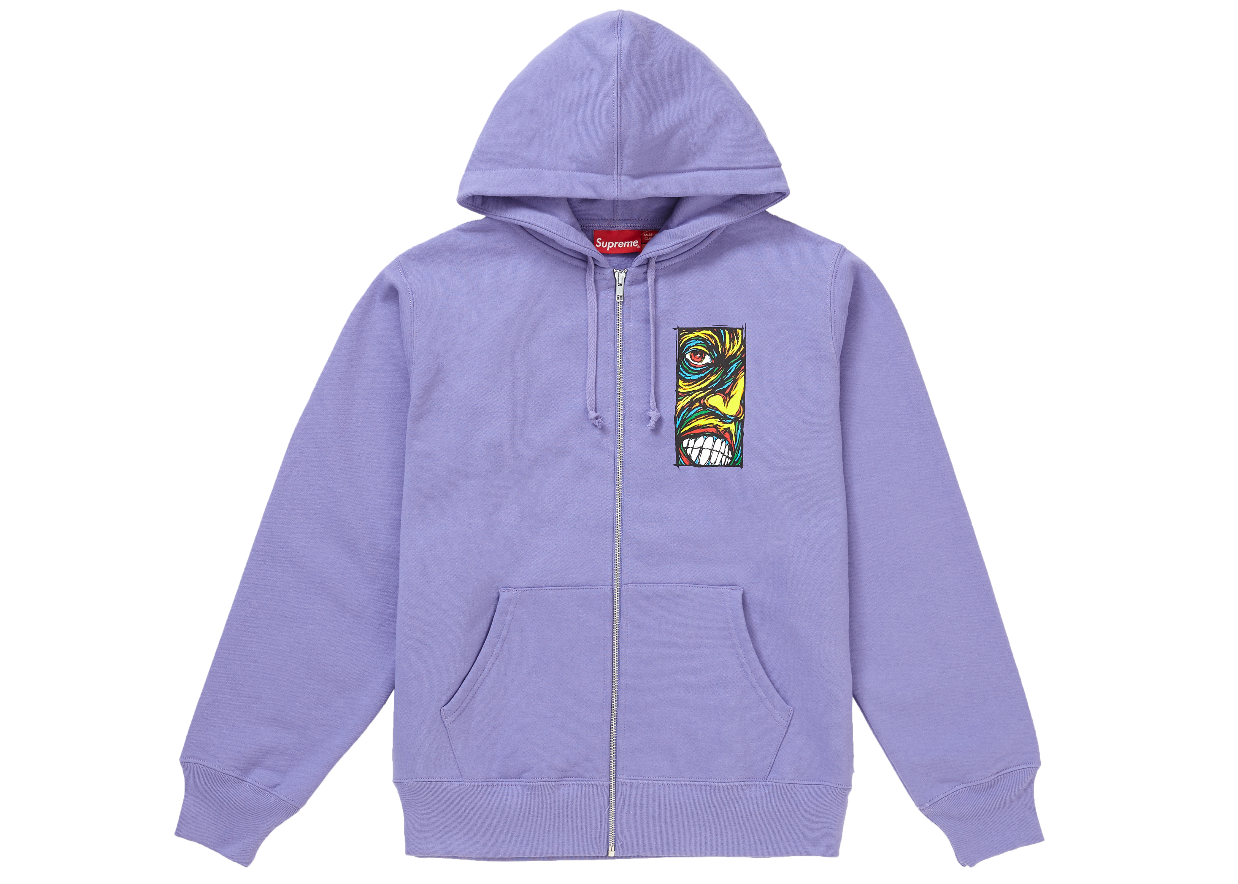 Buy Supreme Disturbed ジップパーカー (ライトバイオレット)
