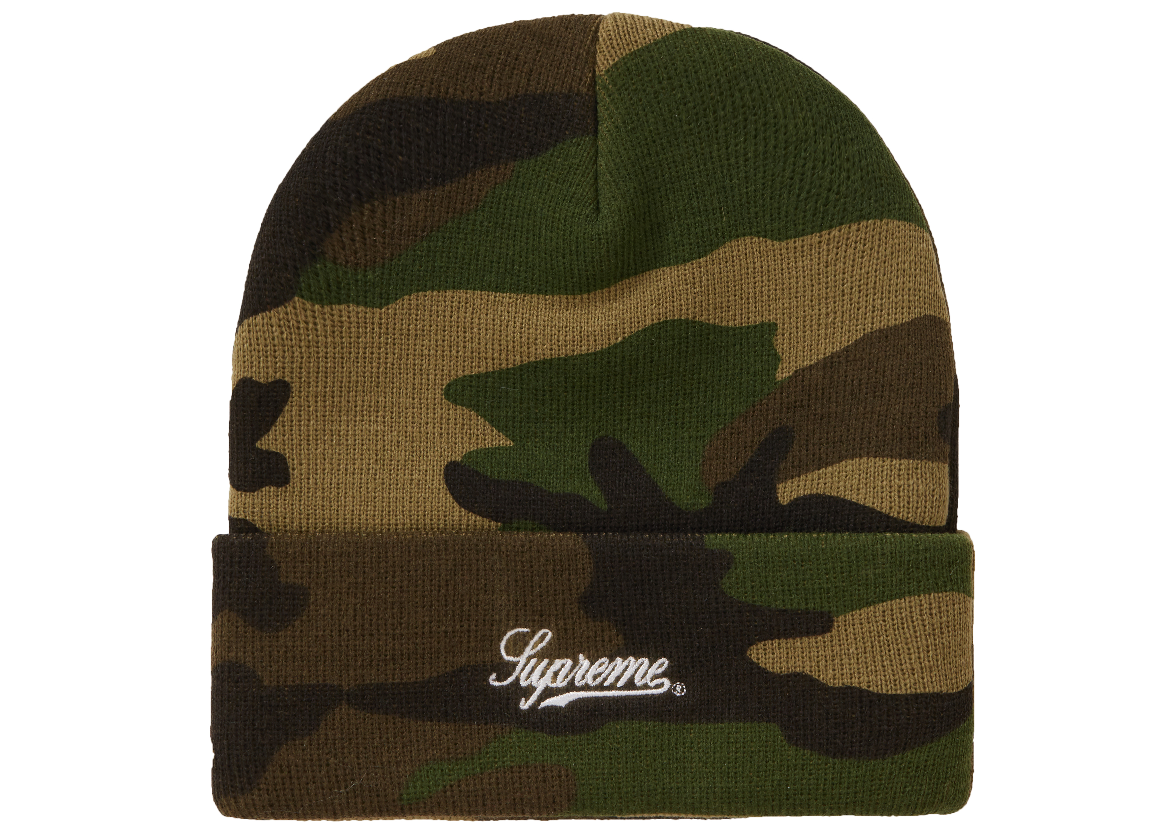 Supreme NY Patch Beanie Woodland Camo - Novelship