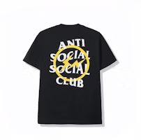 Anti Social Social Club x fragment Yellow Bolt Tee Black Anti Social Social Club x fragment Yellow Bolt Tee Black