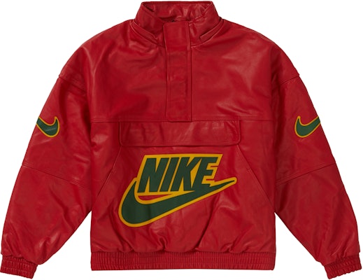 Supreme x Nike Leather Anorak Red Order Supreme x Nike Leather Anorak Red