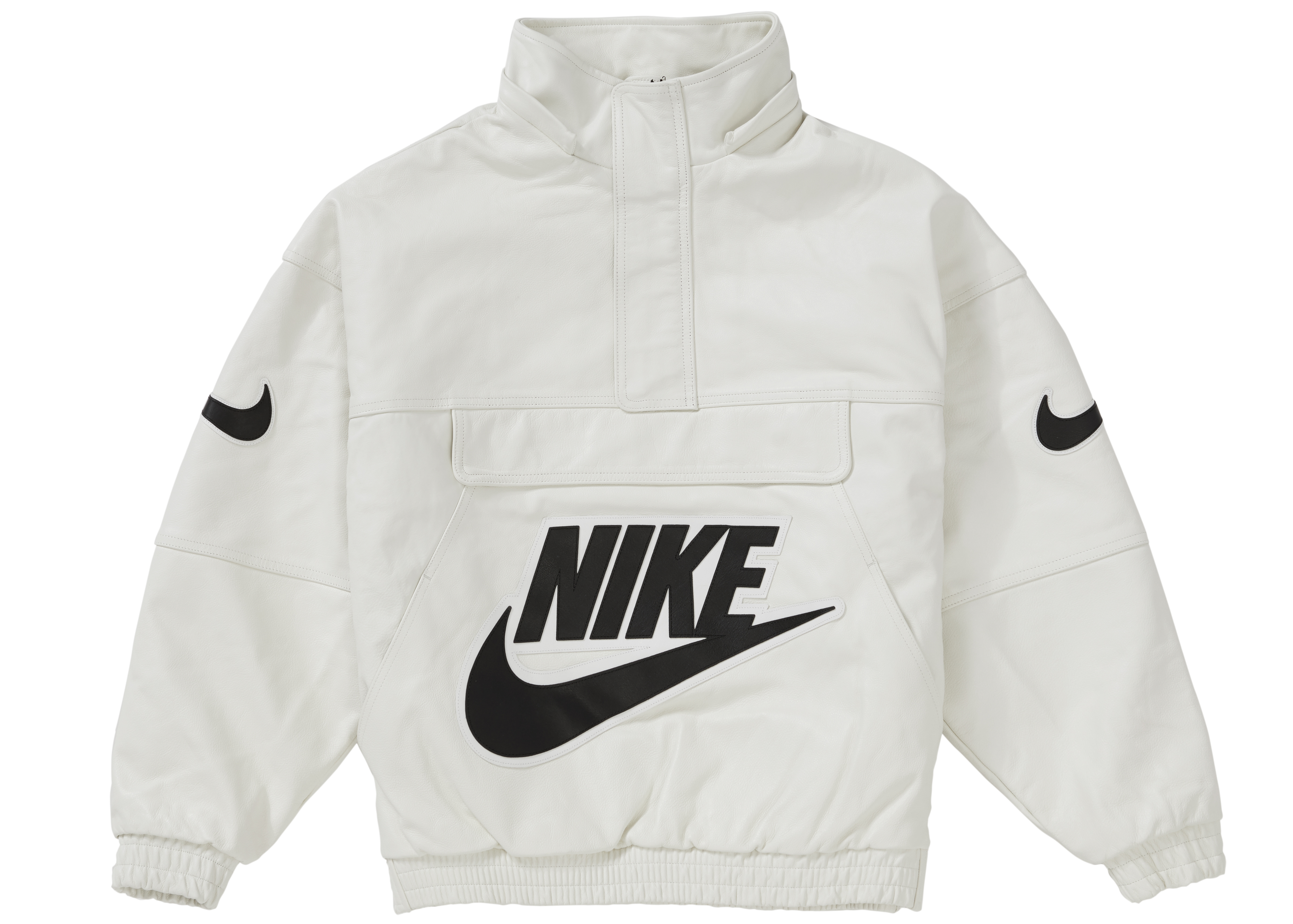 Supreme x Nike Leather Anorak White - Novelship