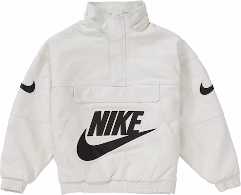 Supreme x Nike Leather Anorak White Order Supreme x Nike Leather Anorak White
