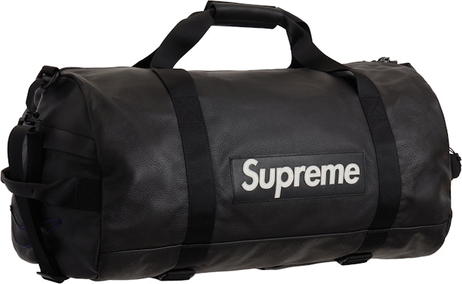 Supreme x Nike Leather Duffle Bag Black Buy Supreme x Nike Leather Duffle Bag Black