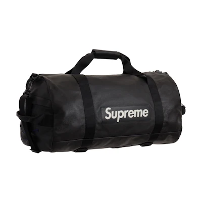 Supreme Nike Leather Duffle Bag Black
