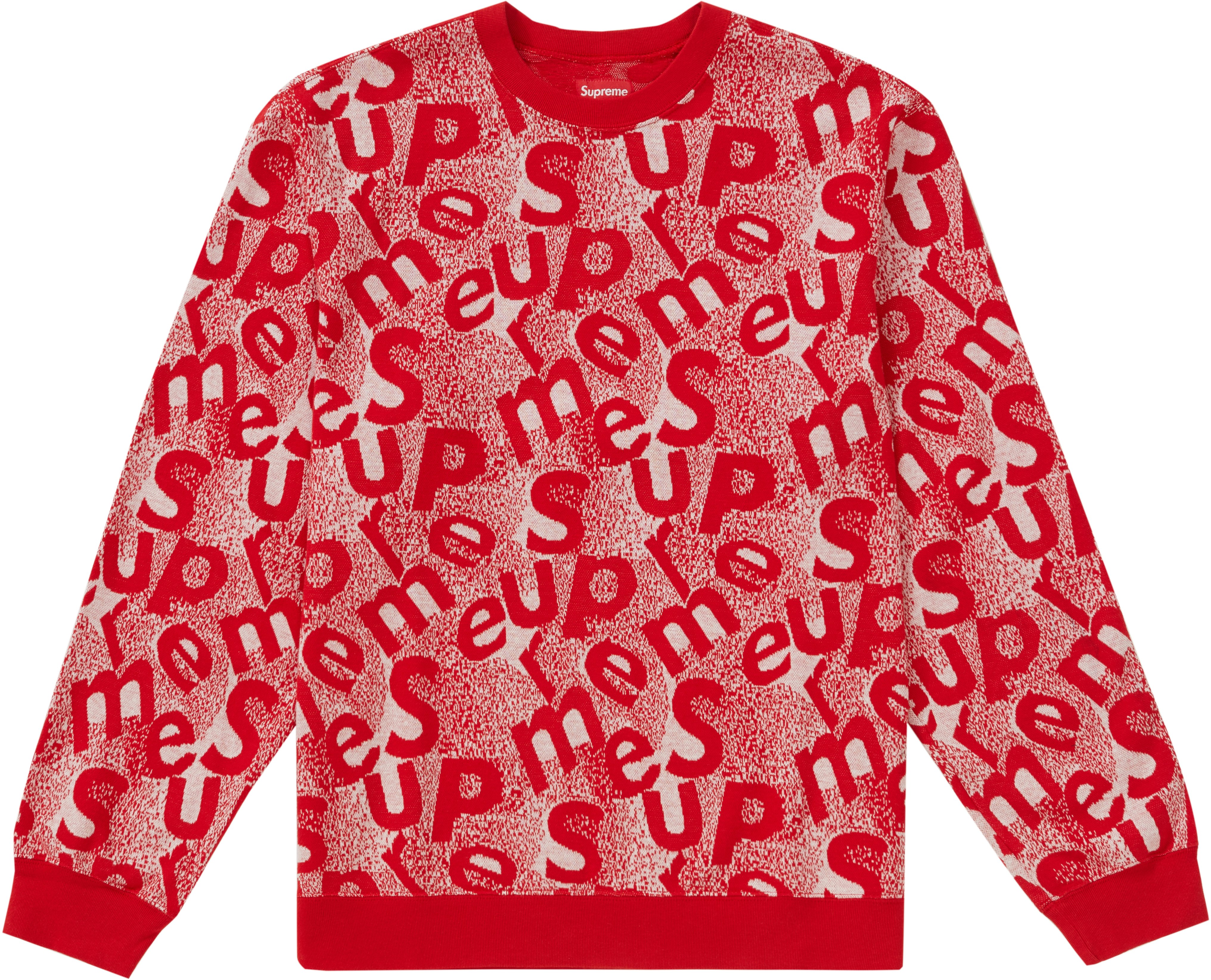 supreme-scatter-text-crewneck-red