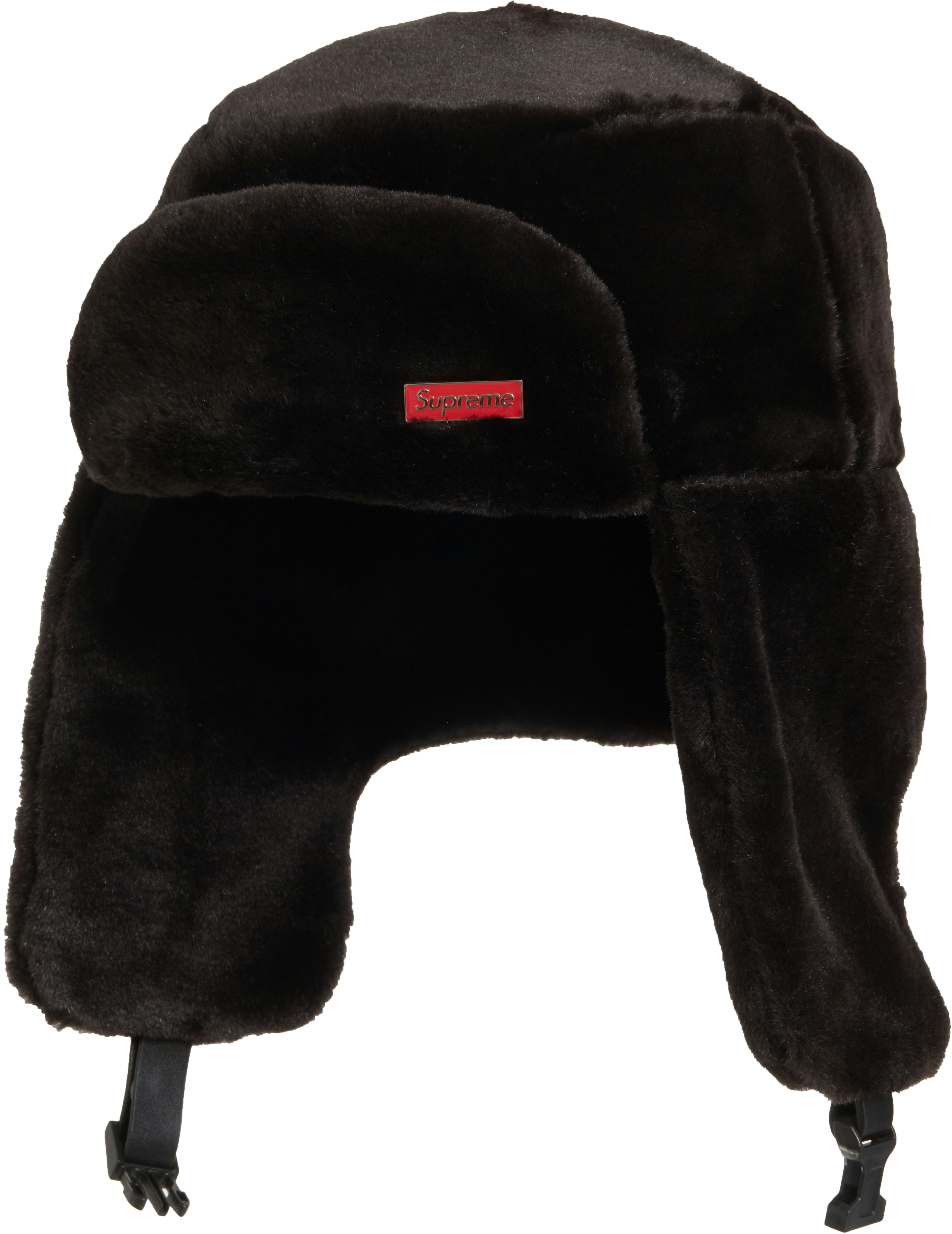 supreme-faux-fur-ushanka-hat-black