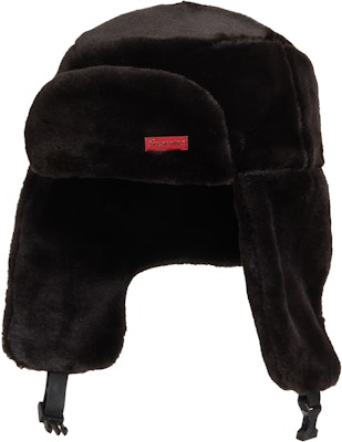 Supreme Faux Fur Ushanka Hat Black Buy Supreme Faux Fur Ushanka Hat Black