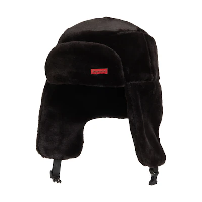 Supreme Faux Fur Ushanka Hat Black
