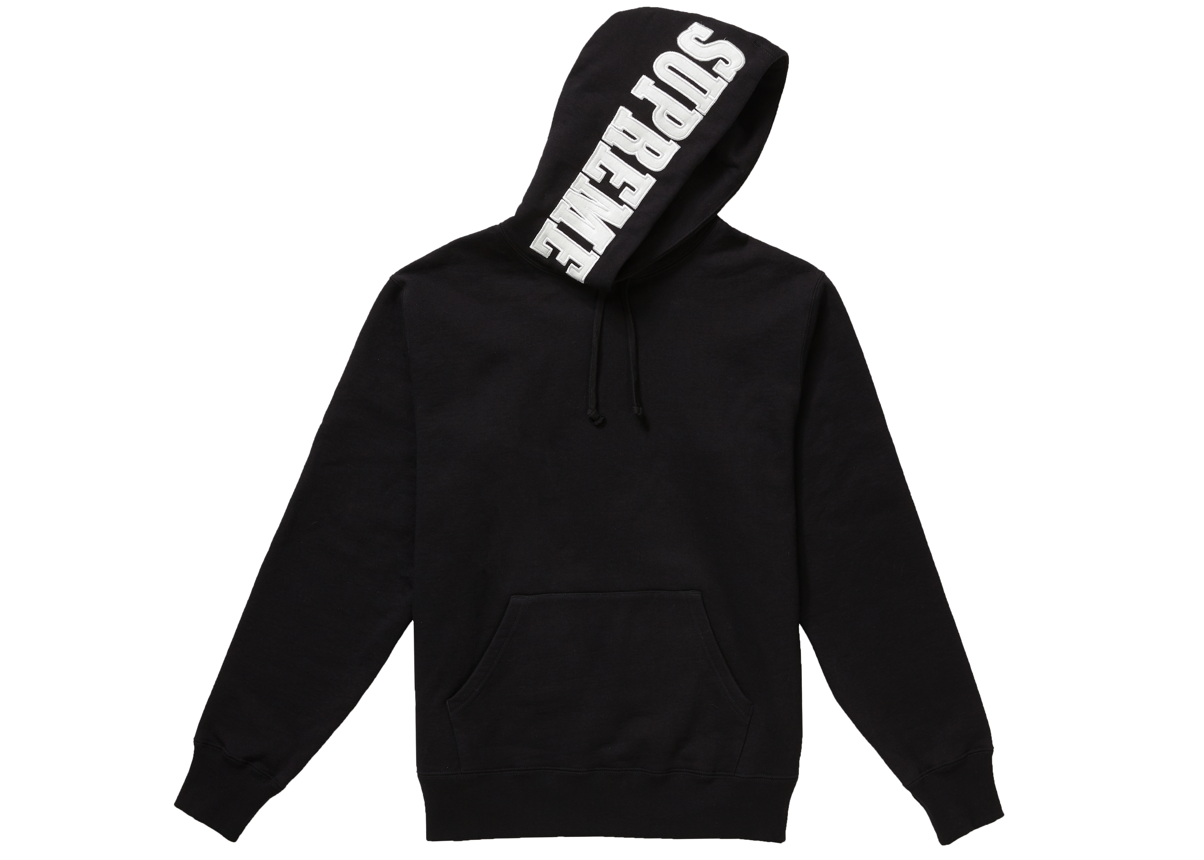 Supreme Mirrored Logo Hooded Sweatshirt (FW19) Black - Novelship