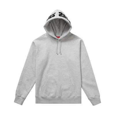 Supreme Mirrored Logo Hooded Sweatshirt (FW19) Heather Grey