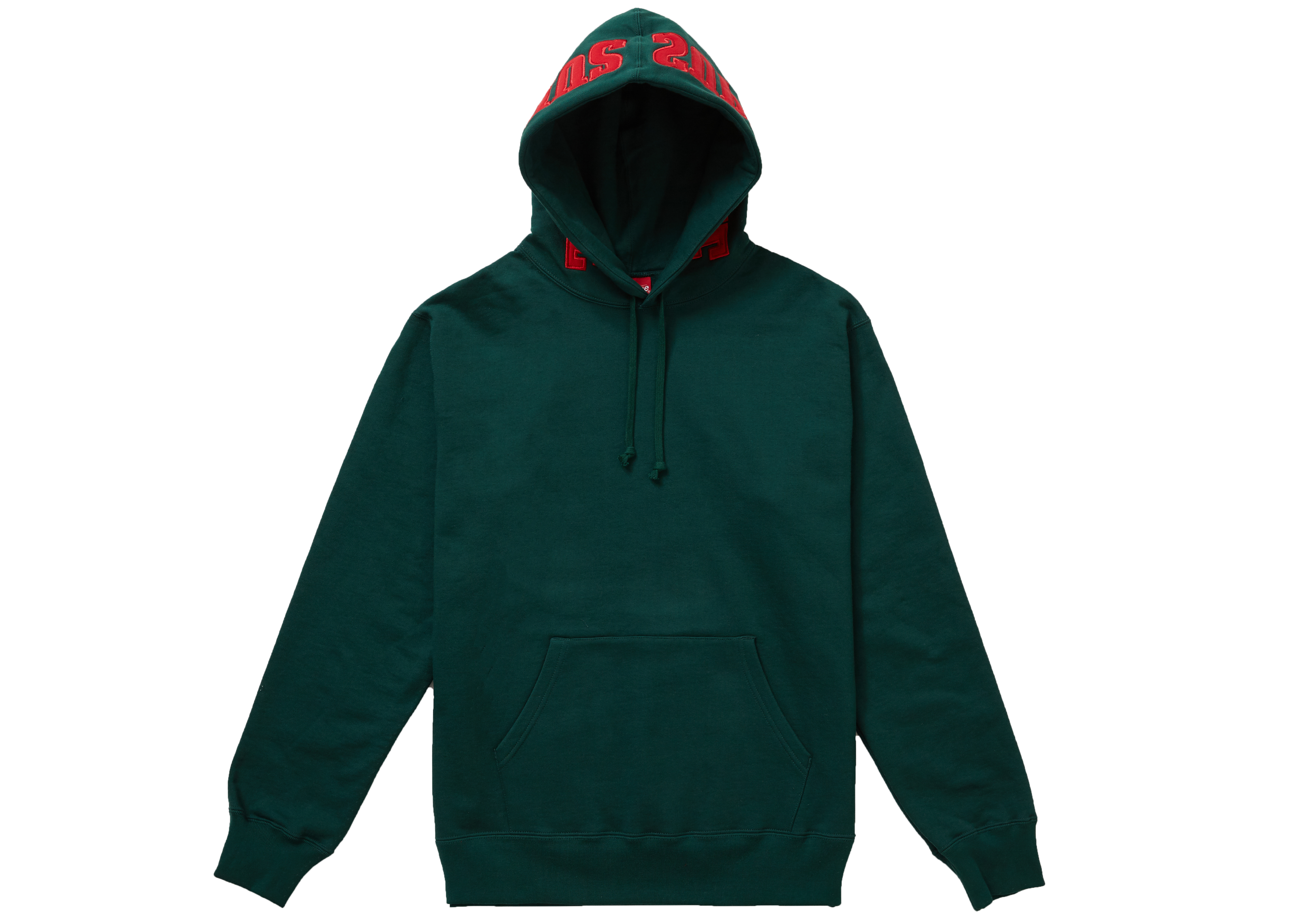 Supreme Mirrored Logo Hooded Sweatshirt (FW19) Dark Green - Novelship