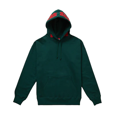 Supreme Mirrored Logo Hooded Sweatshirt (FW19) Dark Green