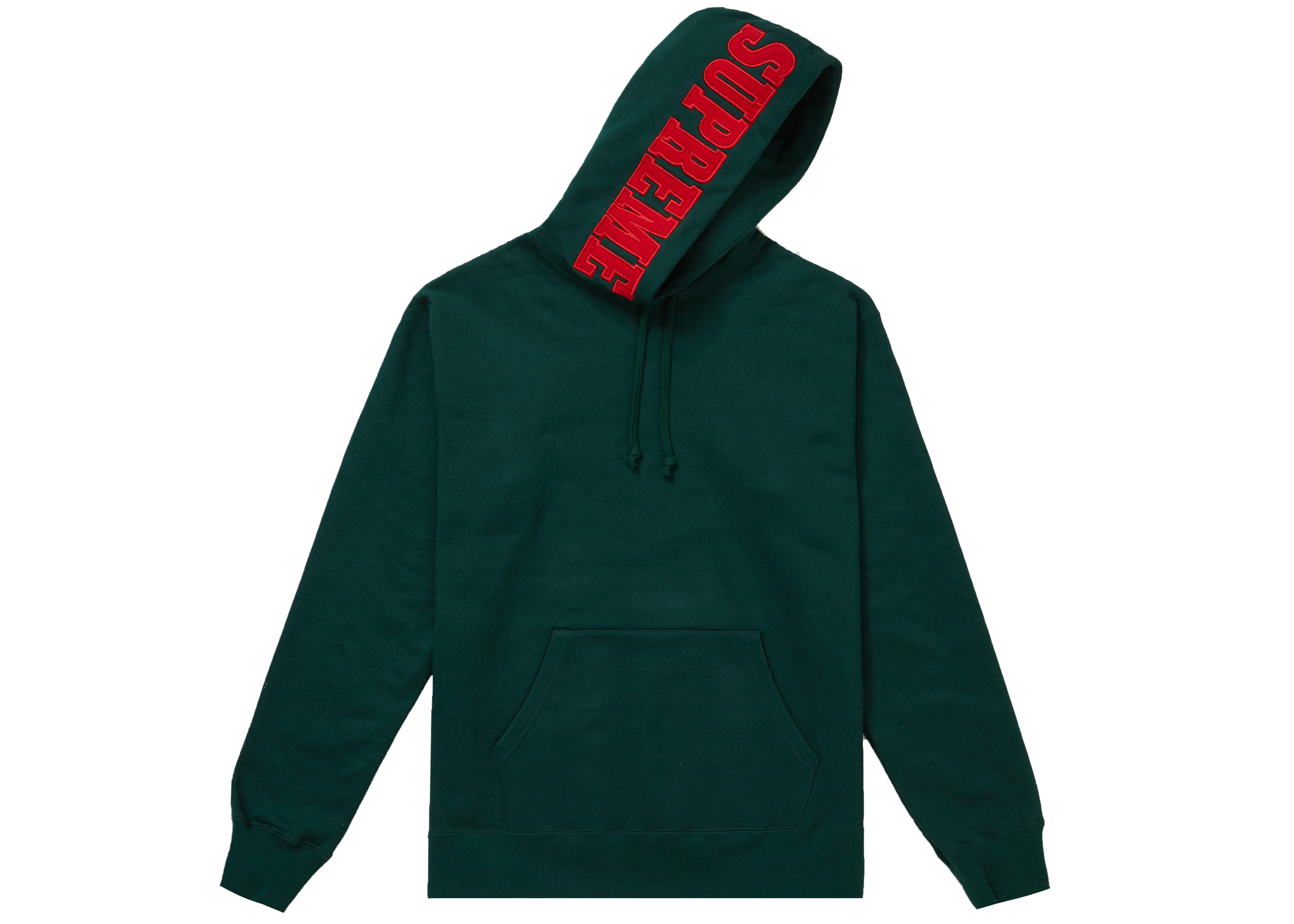 Green and red outlet supreme hoodie