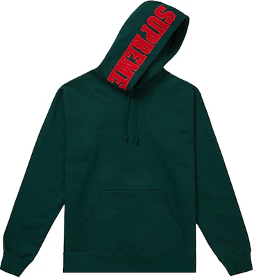 Supreme Mirrored Logo Hooded Sweatshirt (FW19) Dark Green Order Supreme Mirrored Logo Hooded Sweatshirt (FW19) Dark Green