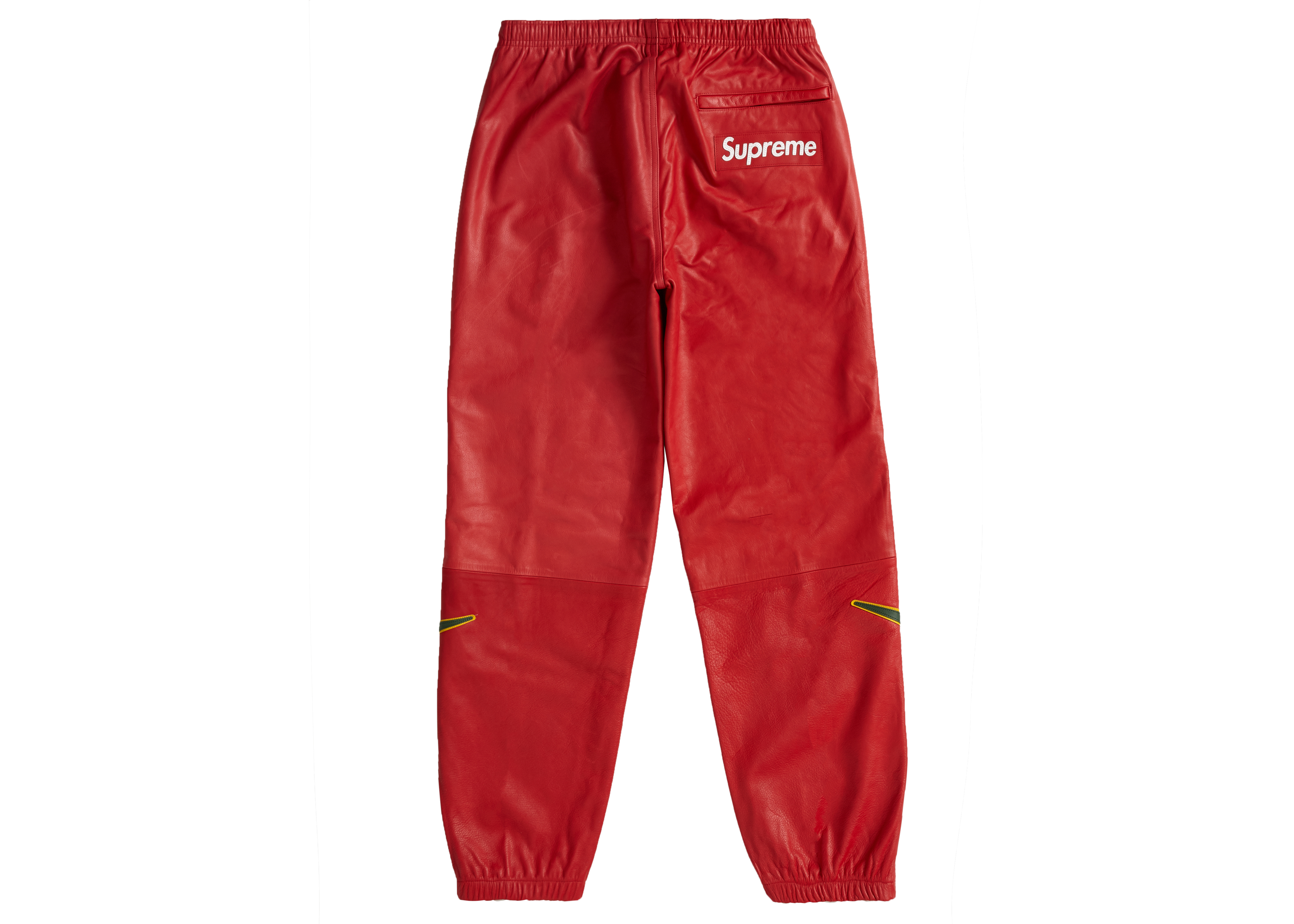 Supreme x Nike Leather Warm Up Pant Red