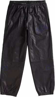 Supreme x Nike Leather Warm Up Pant Black Buy Supreme x Nike Leather Warm Up Pant Black