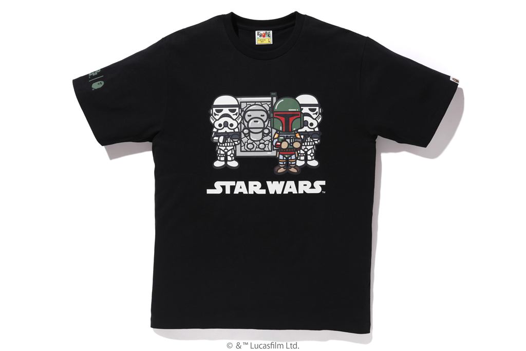 Buy Camiseta Negra BAPE x Star Wars Baby Milo Carbonite