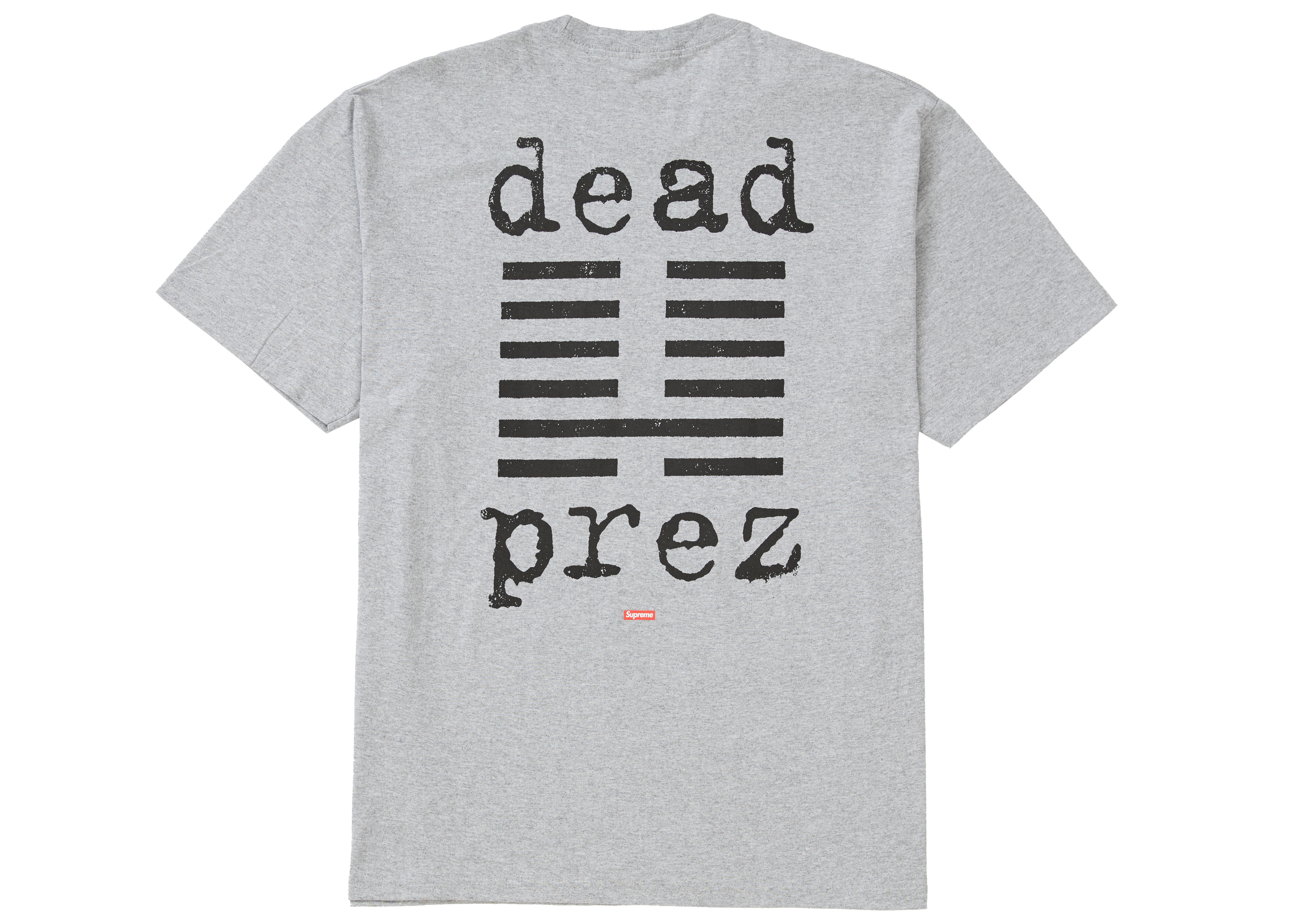 Supreme dead prez Tee Heather Grey