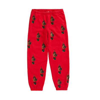 Supreme dead prez RBG Embroidered Sweatpant Red