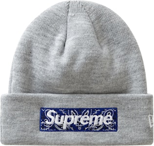 Supreme New Era Box Logo Beanie (FW19) Abu-abu Heather Buy Supreme New Era Box Logo Beanie (FW19) Abu-abu Heather