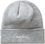 Order Supreme New Era Box Logo Beanie (FW19) Heather Grey