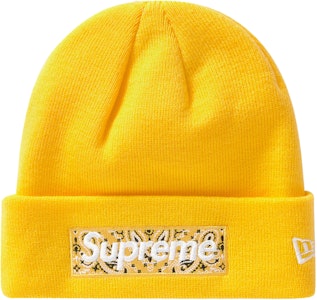 Supreme New Era Box Logo Beanie (FW19) Kuning Buy Supreme New Era Box Logo Beanie (FW19) Kuning