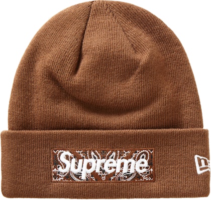 Supreme New Era Box Logo Beanie (FW19) Dark Brown Buy Supreme New Era Box Logo Beanie (FW19) Dark Brown