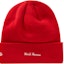 Order Supreme New Era Box Logo Beanie (FW19) Merah