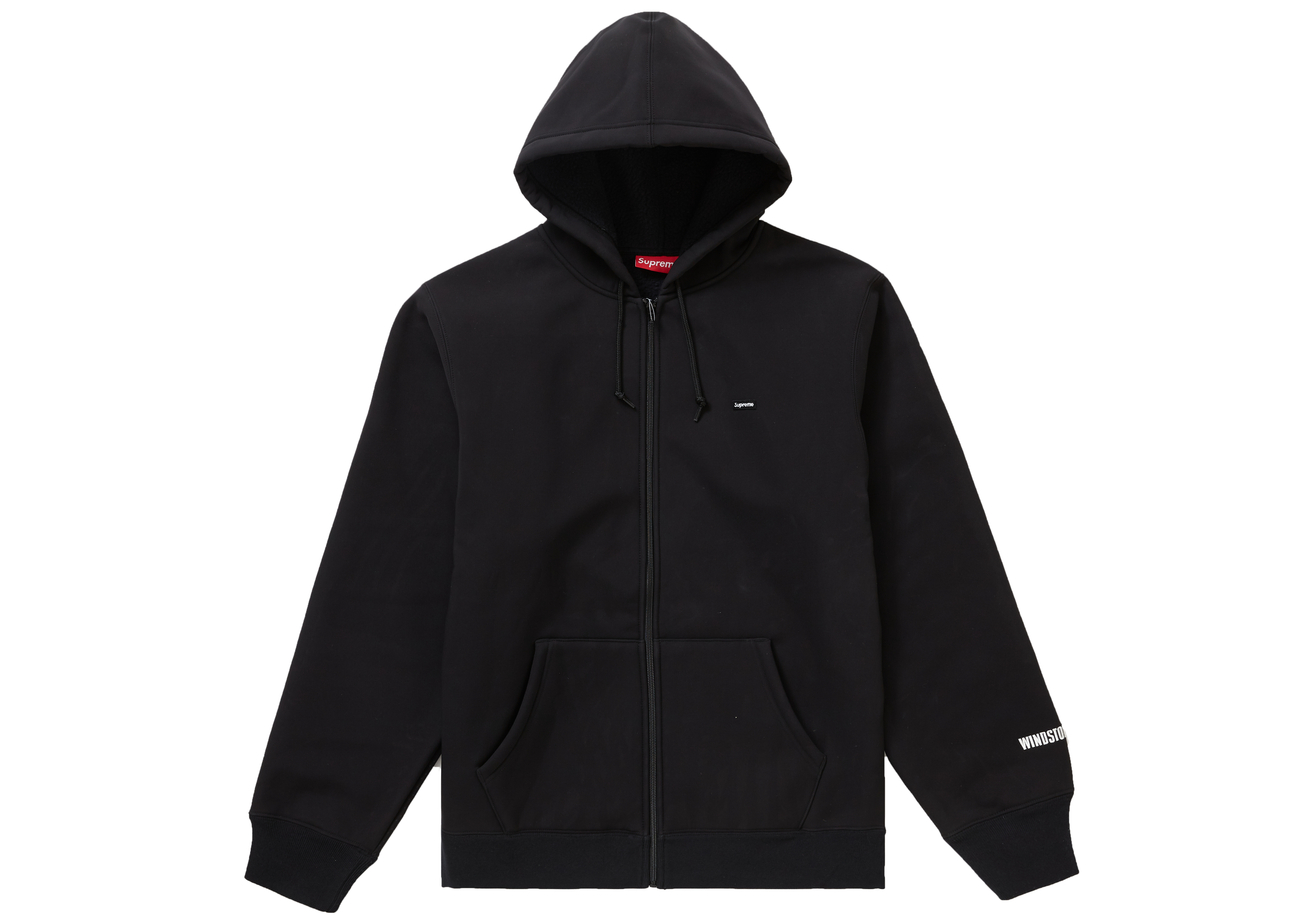 Supreme WINDSTOPPER Zip Up Hooded Sweatshirt (FW19) Black - Novelship