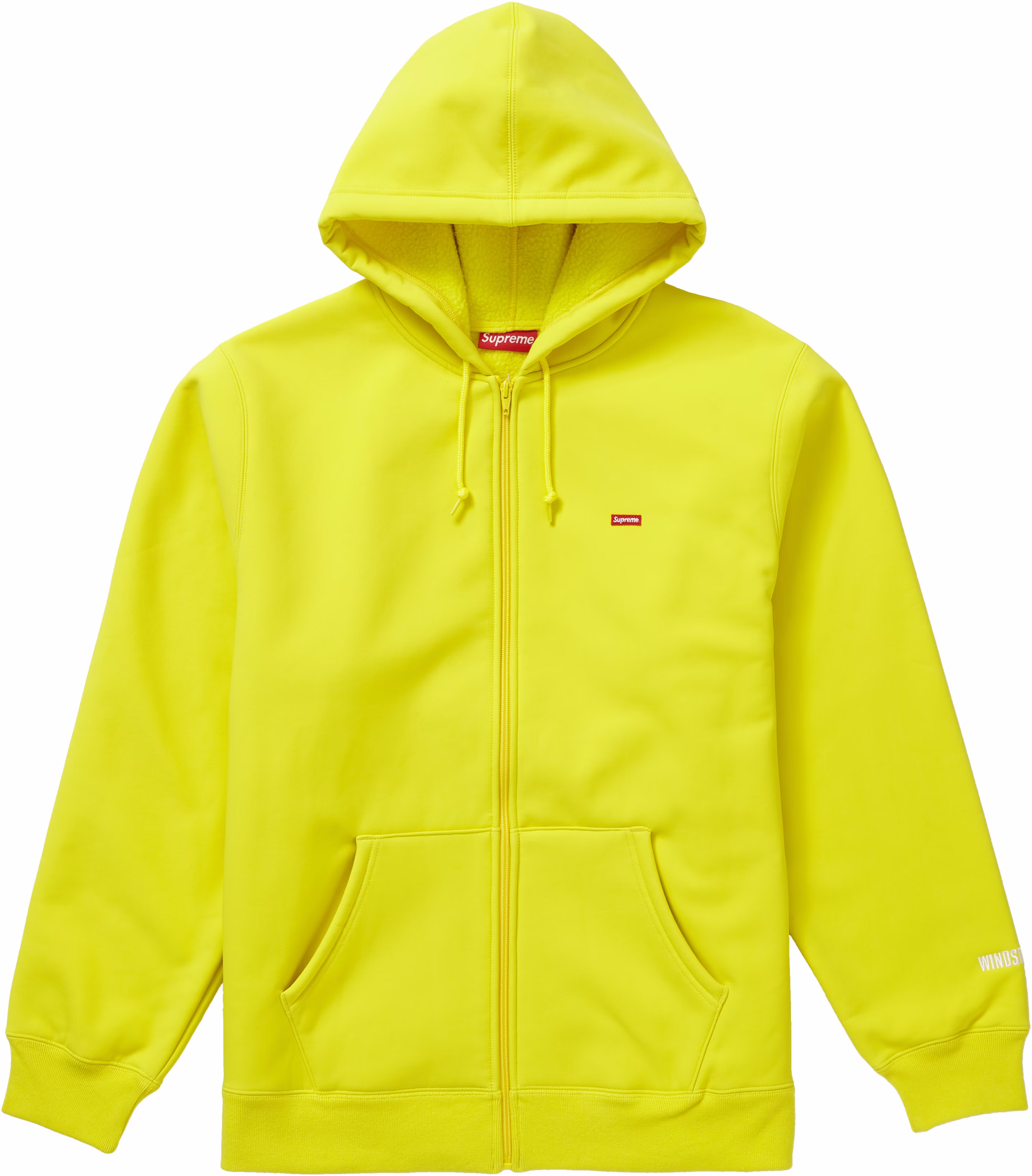 supreme-windstopper-zip-up-hooded-sweatshirt-f-w19-bright-yellow