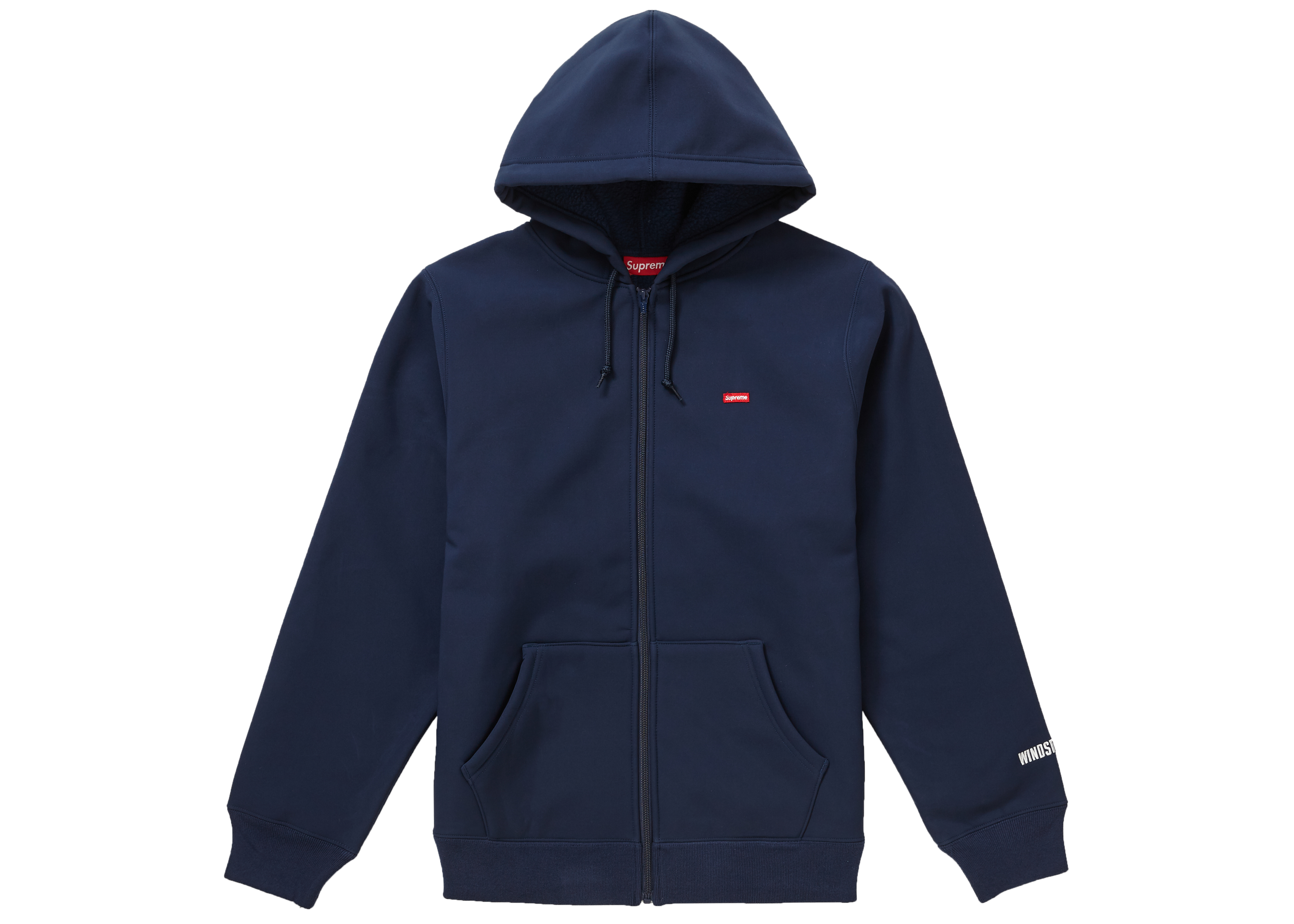 Supreme WINDSTOPPER Zip Up Hooded Sweatshirt (FW19) Navy