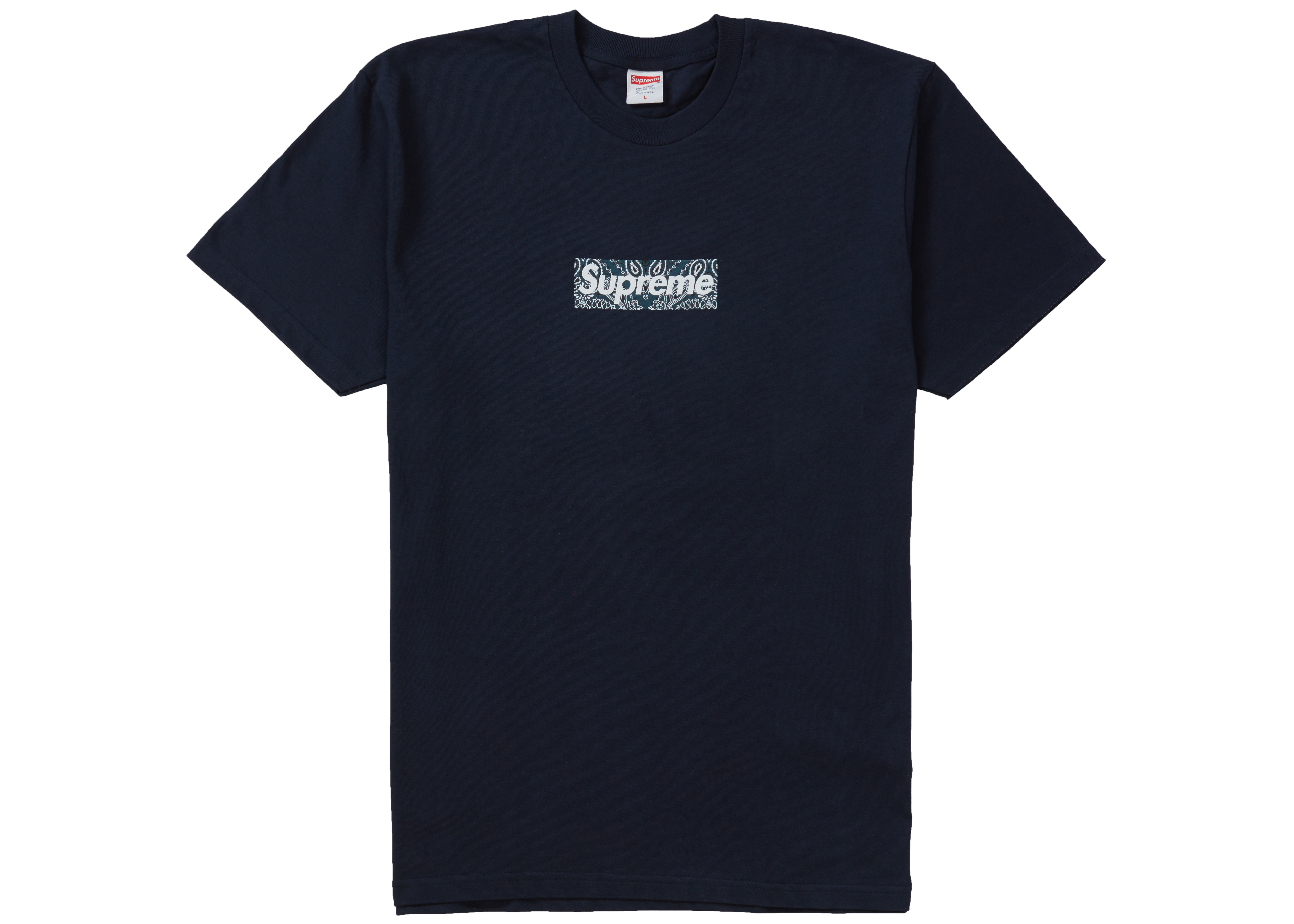 M Bandana Box Logo Tee Navy ボックスロゴ ネイビーNavySIZE - Tシャツ/カットソー(半袖/袖なし)