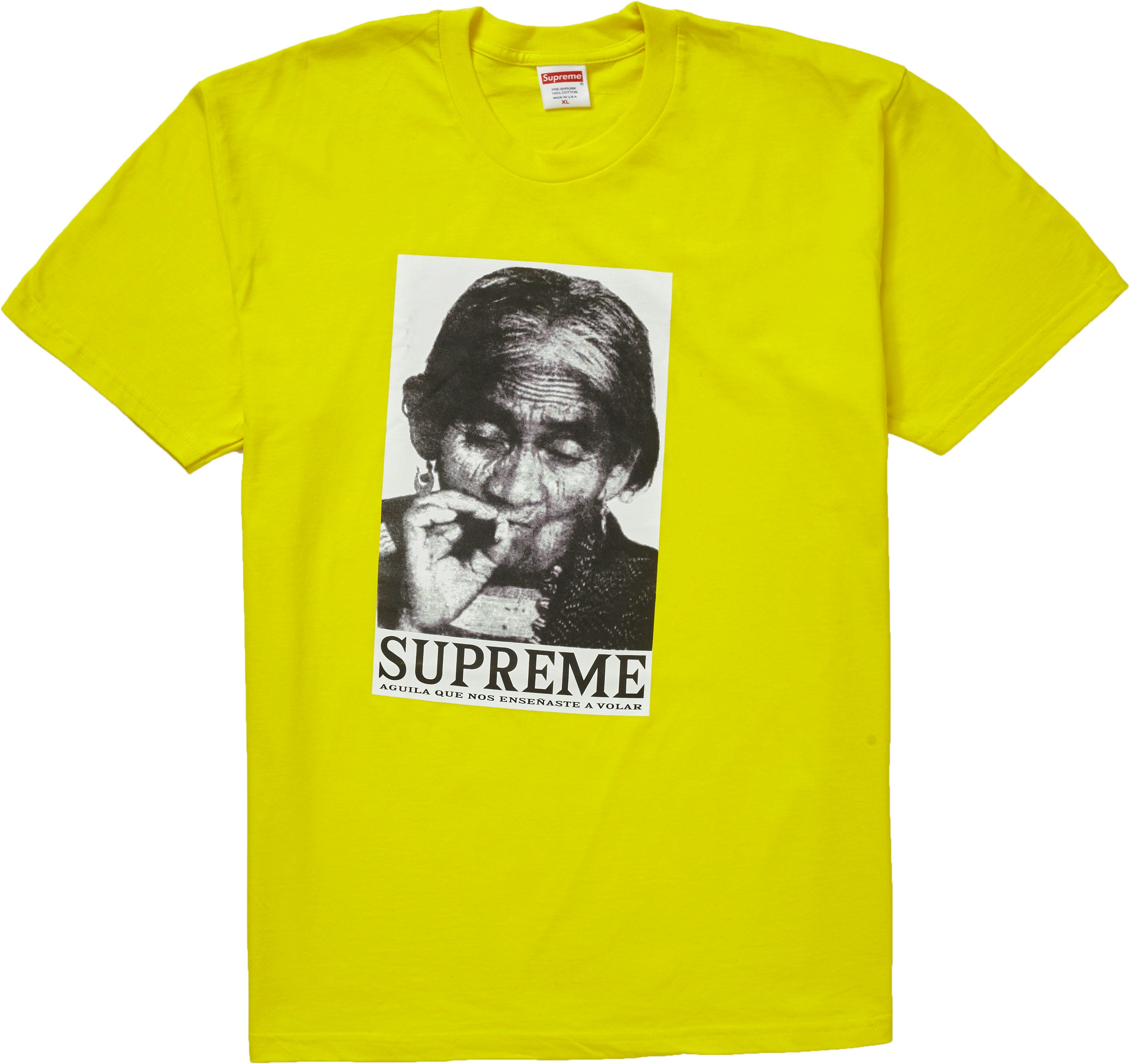 supreme-aguila-tee-yellow