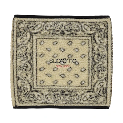 Supreme Bandana Fleece Neck Gaiter Tan