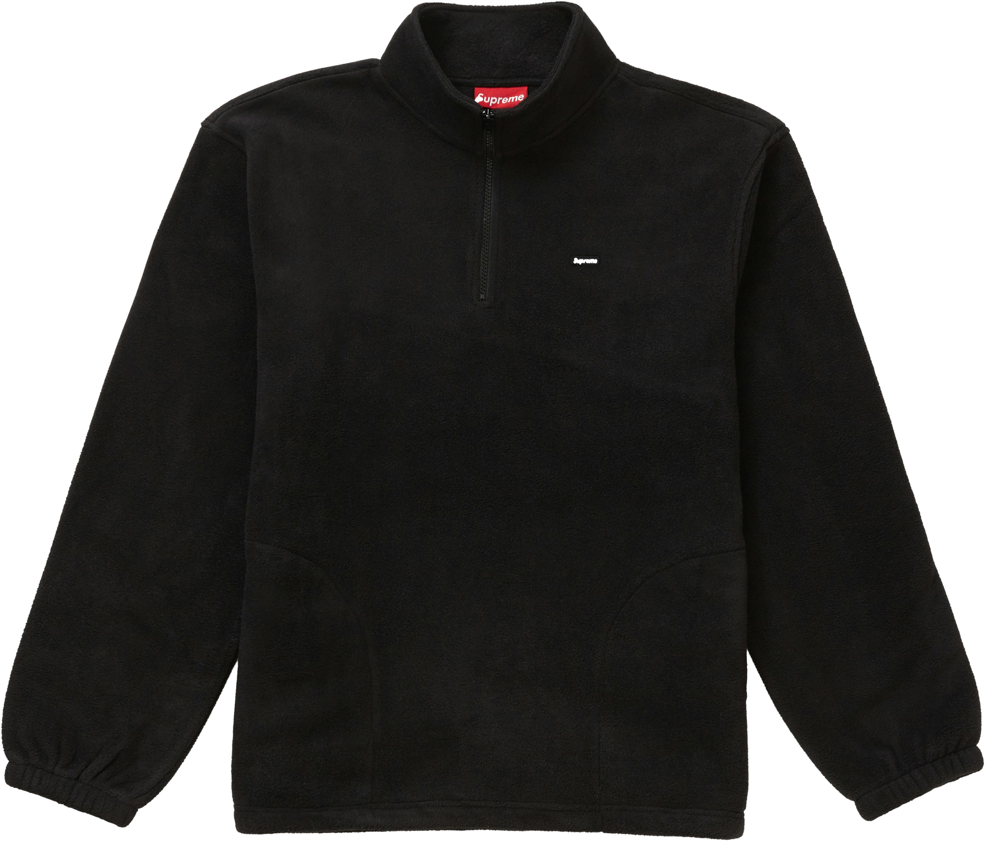 supreme-polartec-half-zip-pullover-black