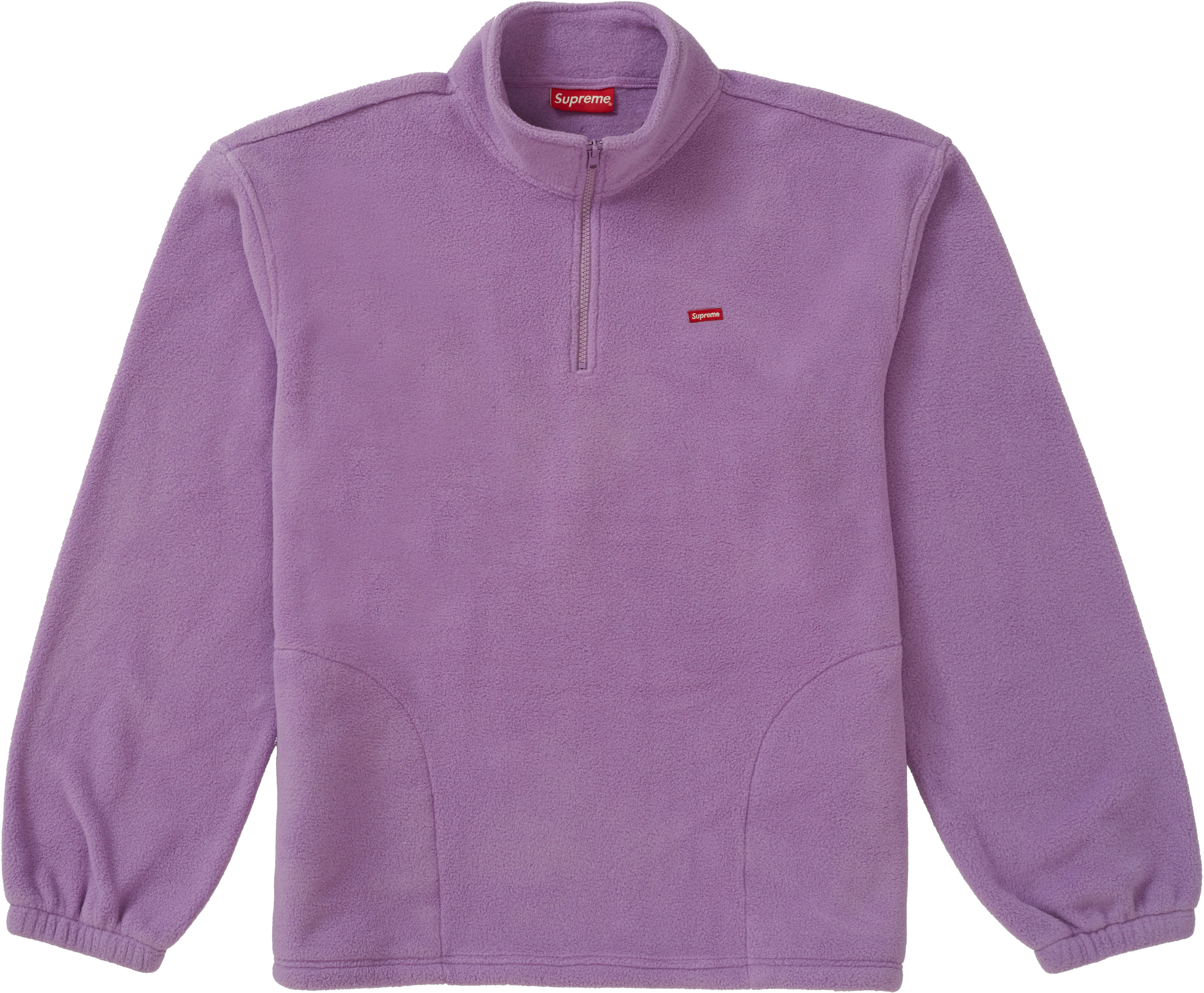 supreme-polartec-half-zip-pullover-light-purple