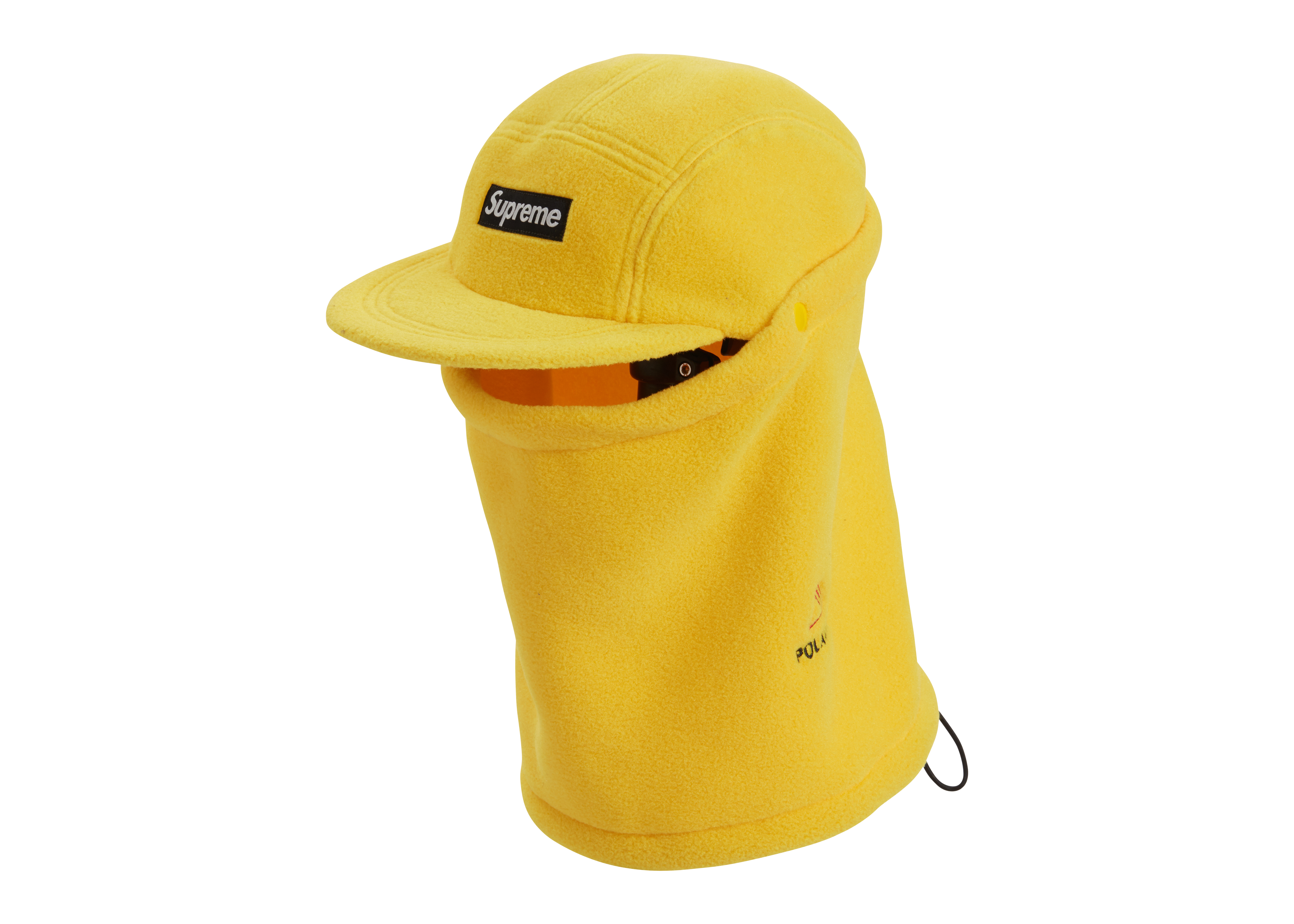 Supreme Facemask Polartec Camp Cap Yellow - Novelship