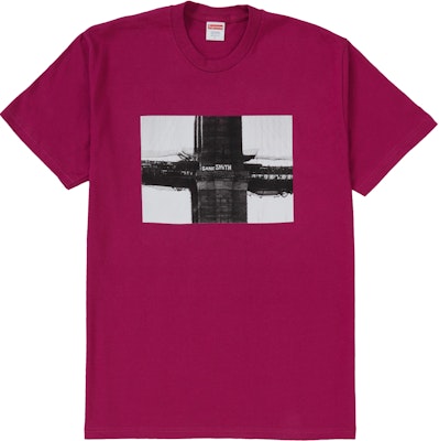 Supreme Bridge Tee Magenta Buy Supreme Bridge Tee Magenta