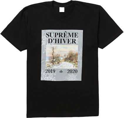 Supreme Camiseta D'Hiver Negra Buy Supreme Camiseta D'Hiver Negra